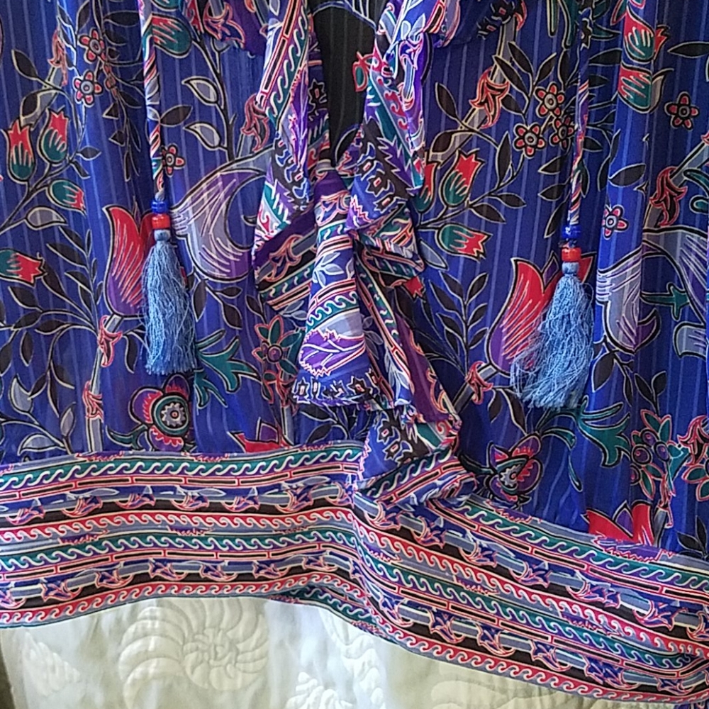 Vintage Mosaic georgette two piece dress - Picture 11 of 11